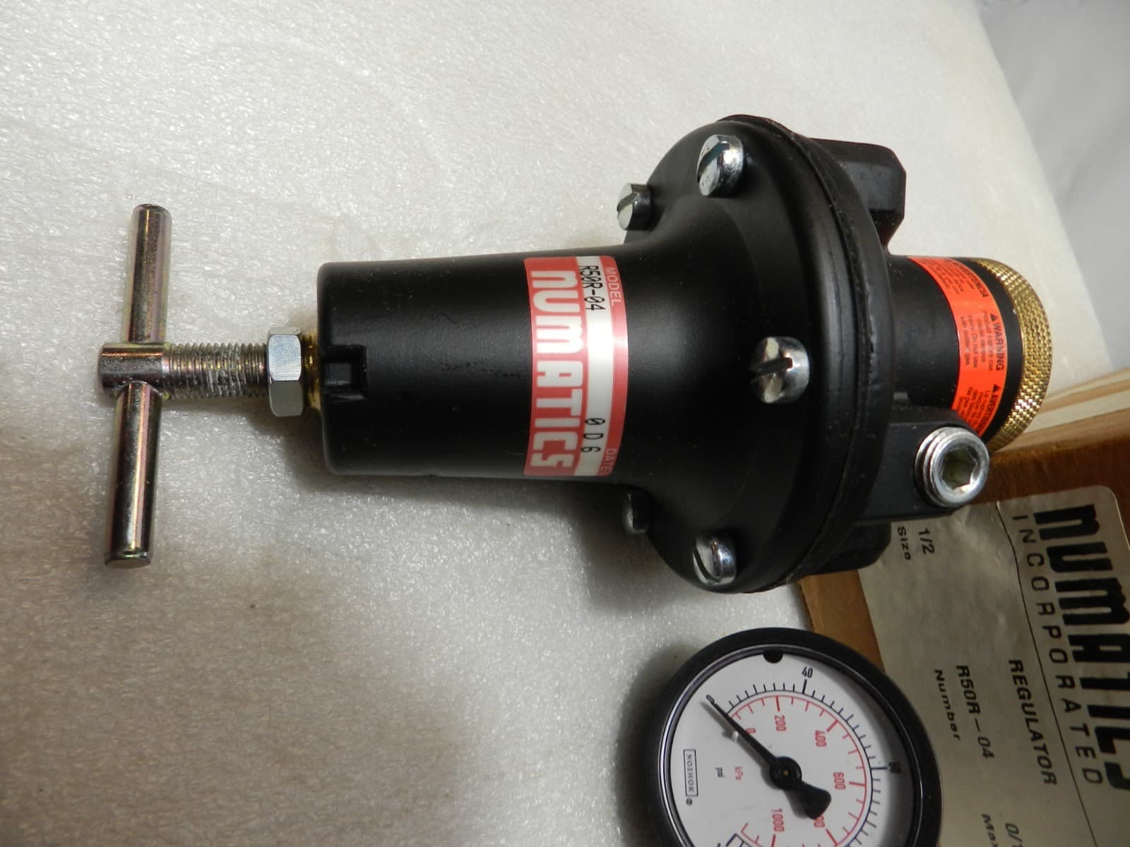 1/2 NPT Numatic R50R-04G Air High Flow Regulator W/Gauge Output Pressure 125 C30 - Thumbnail 3