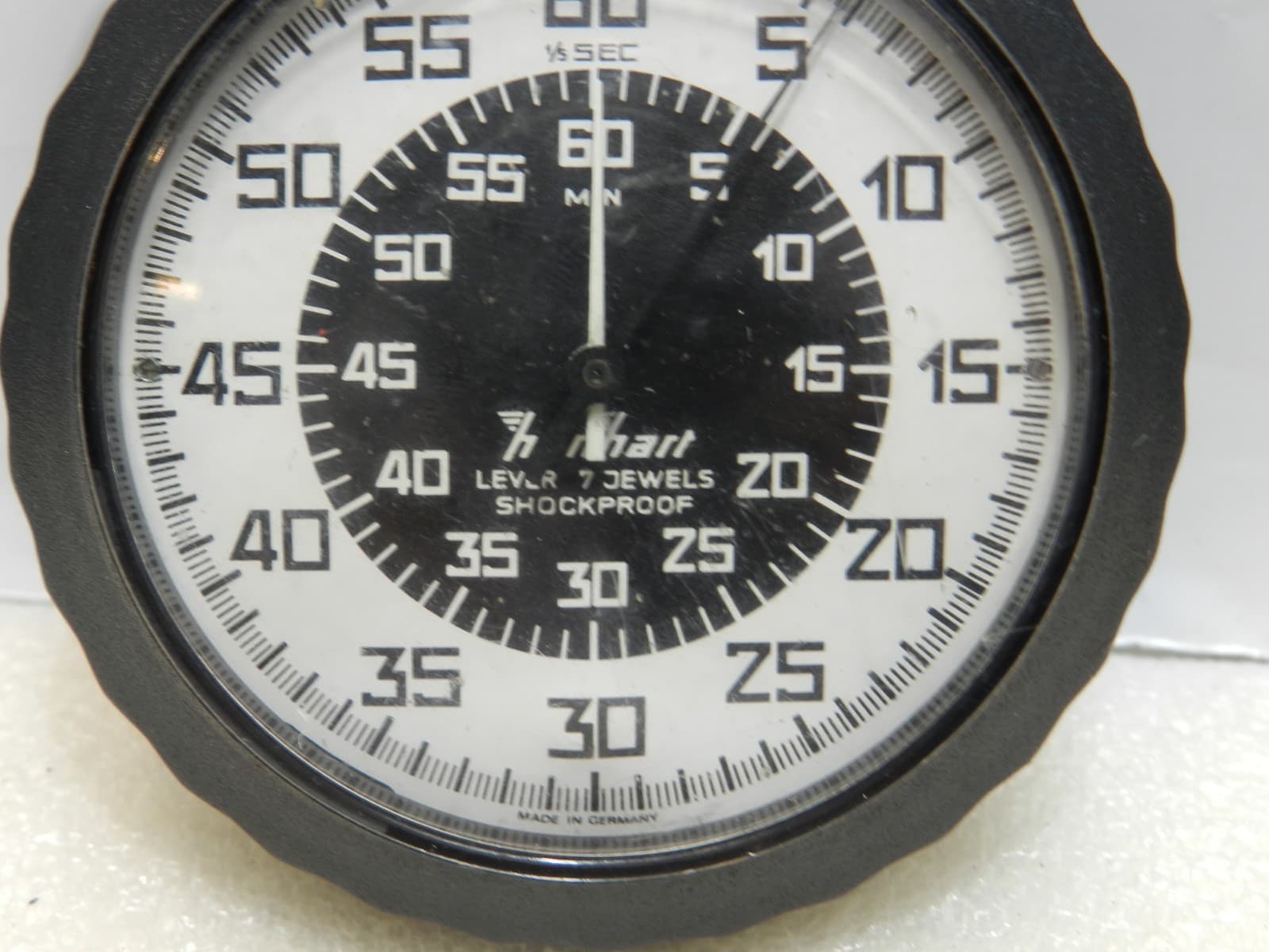 Vintage HANHART Stop Watch 7 Jew Military Issue Amer Athletic Equipment Z54JJ - Thumbnail 2