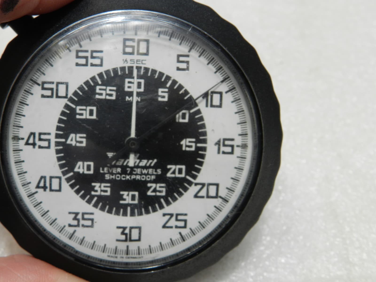 Vintage HANHART Stop Watch 7 Jew Military Issue Amer Athletic Equipment Z54JJ - Thumbnail 3