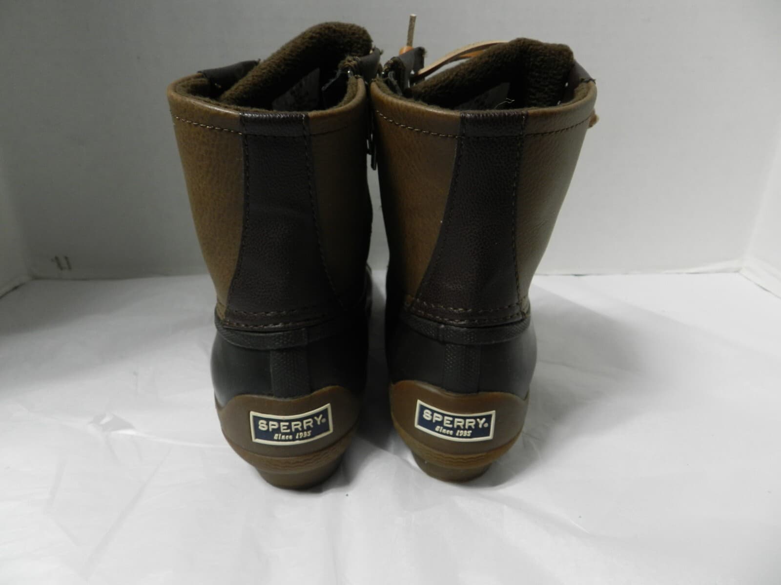 Sperry Women's Duck Boot Brown STS80524 US 7 E95 - Thumbnail 3