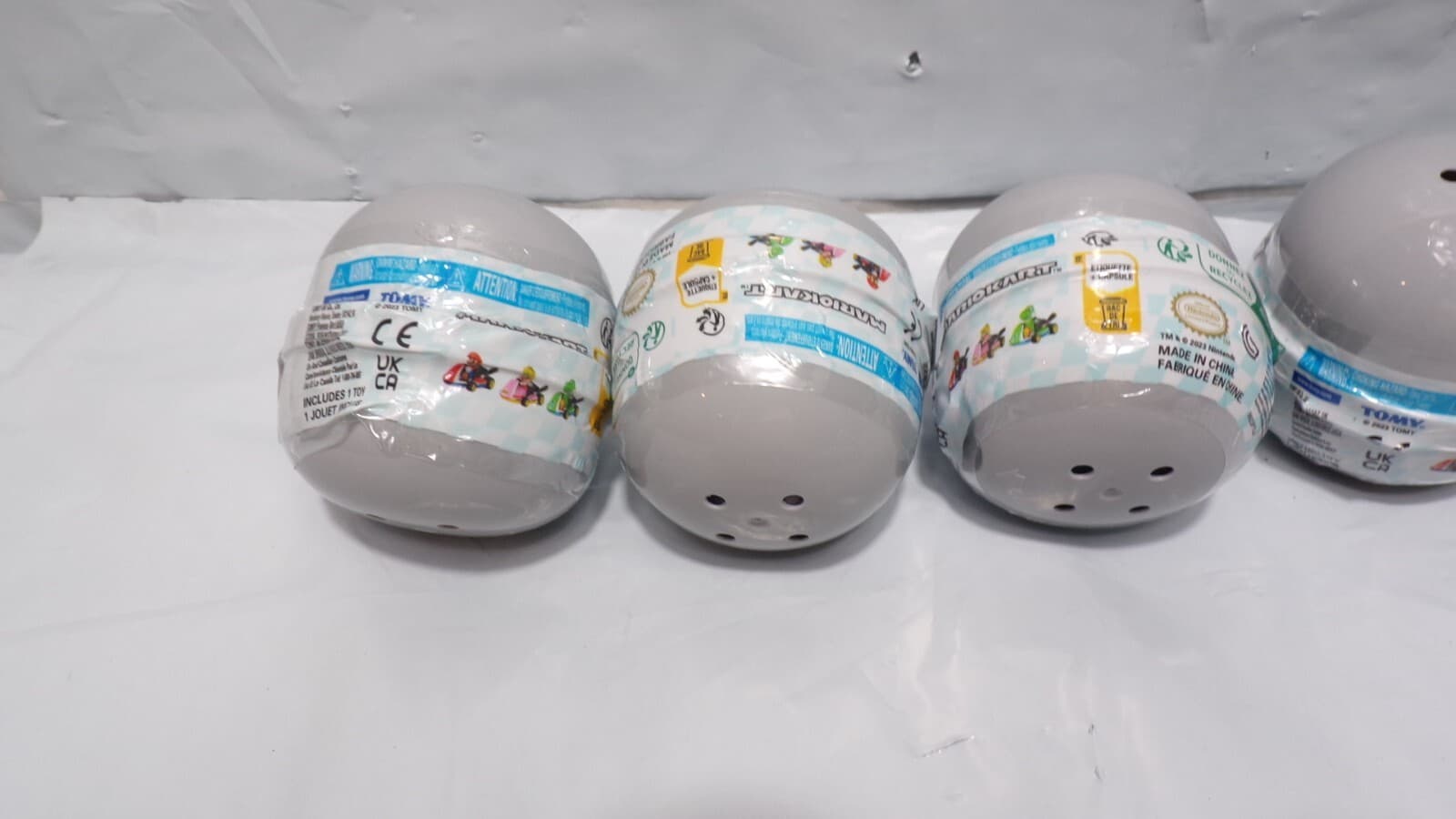 6 New Sealed Nintendo Super Mario Kart Racers Blind Balls (N50K) - Thumbnail 2