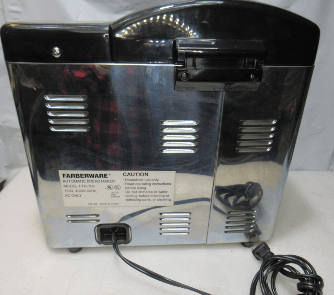 Faberware Automatic Dough & Bread Maker FTR-700 Tested, Works (I76J) - Thumbnail 8