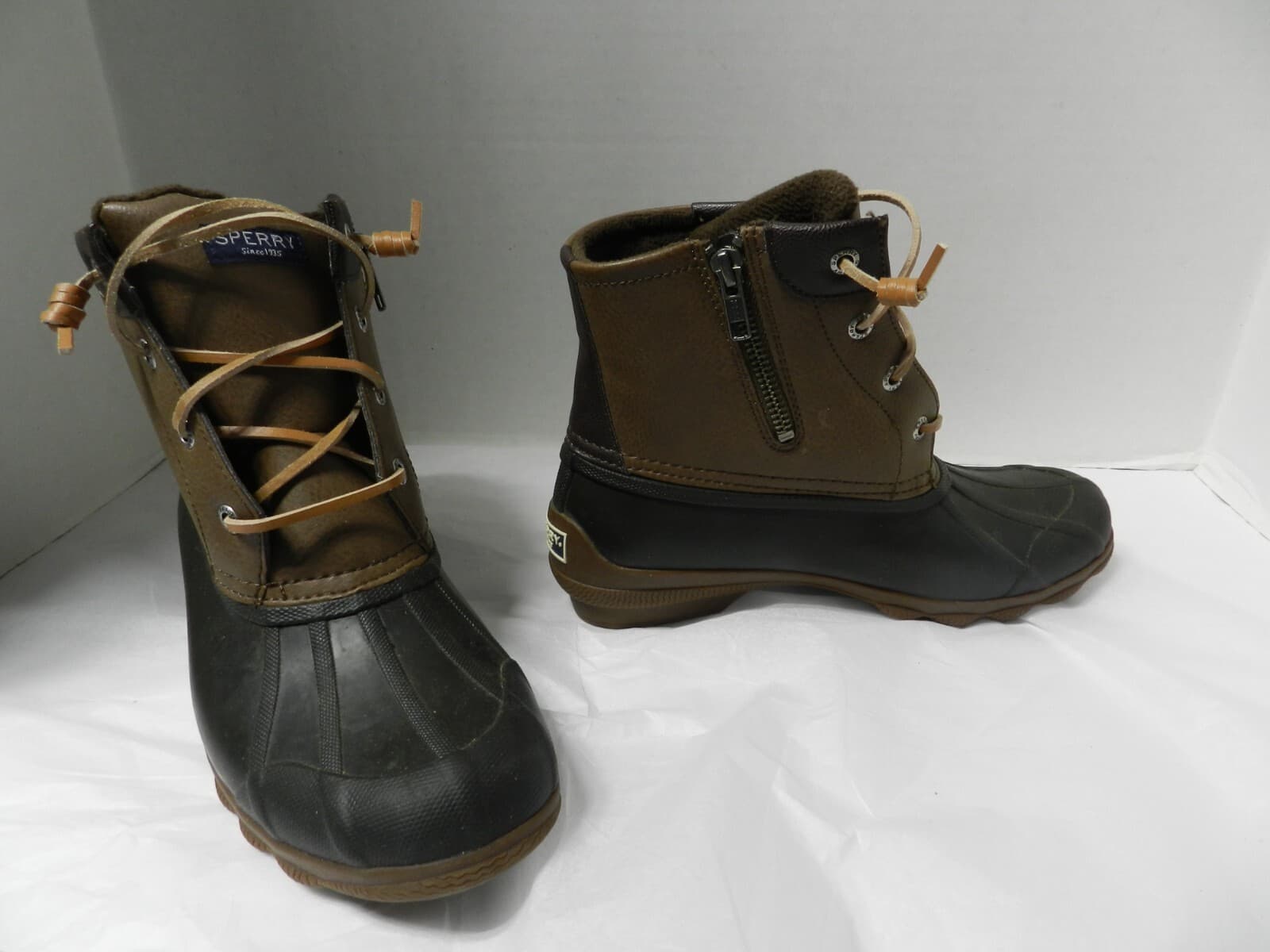 Sperry Women's Duck Boot Brown STS80524 US 7 E95 - Thumbnail 5