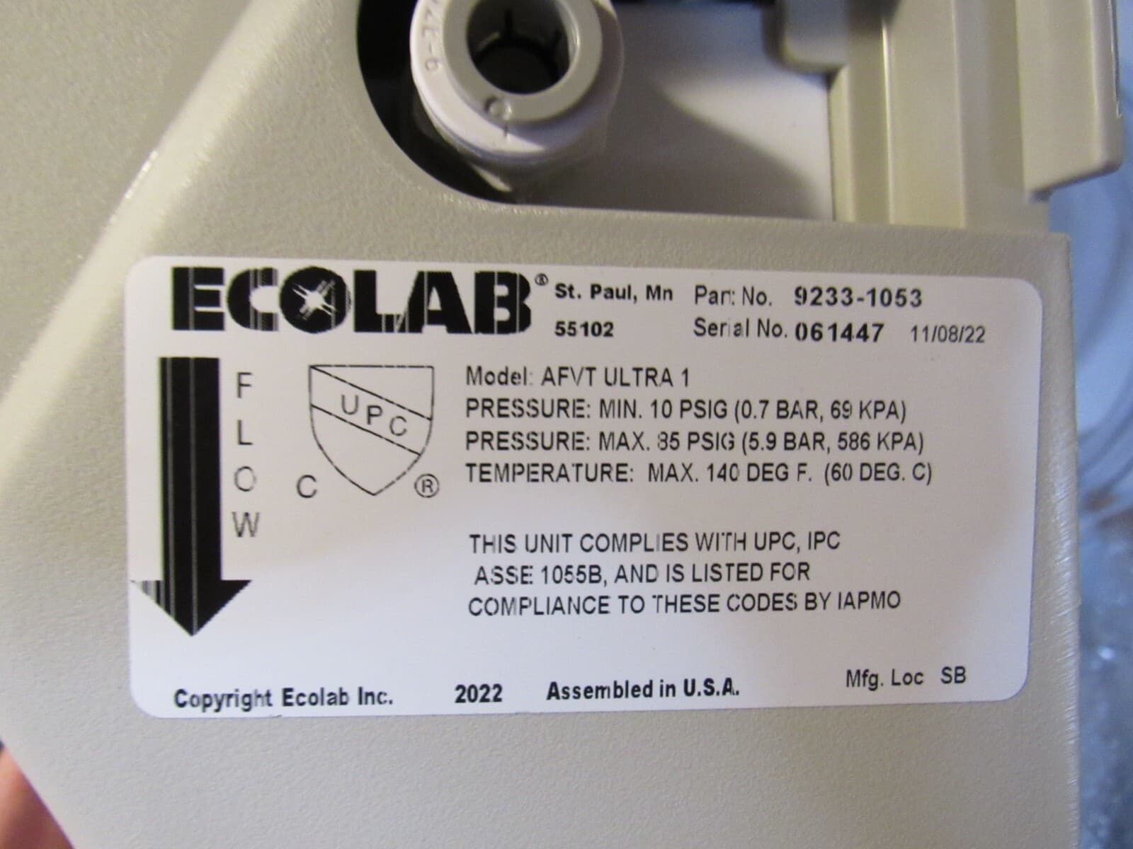 Ecolab Antimicrobial Fruit & Vegetable Treatment Complete Kit (Keystone) W29K - Thumbnail 7
