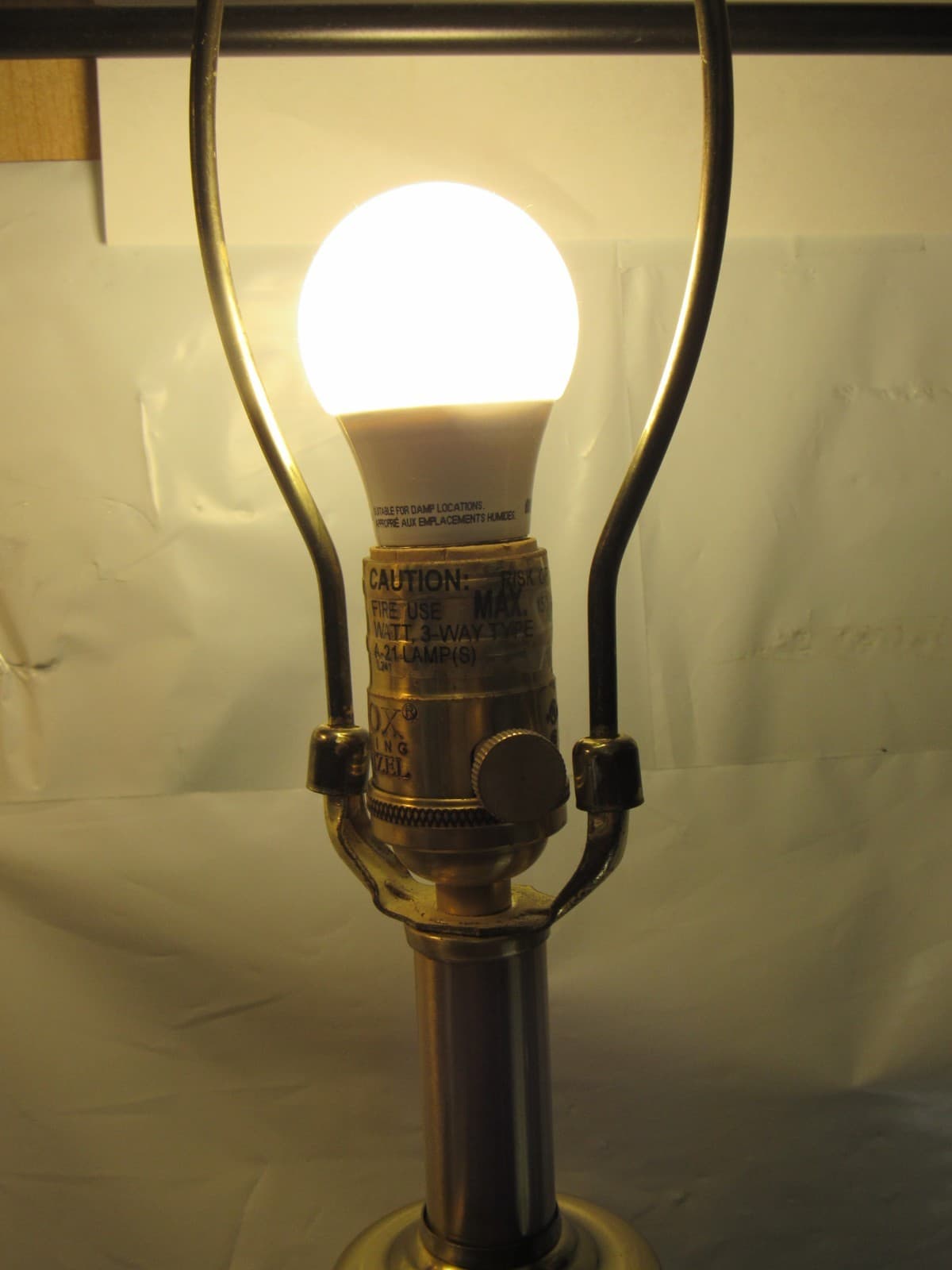 Rare LENOX QUOIZEL ATHENIAN TABLE LAMPS BRASS FINISH 30.5"H x 15"D 3 Way I75J - Thumbnail 18