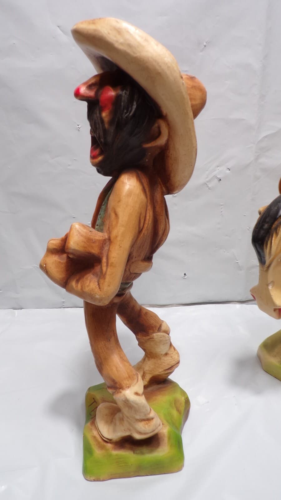 Vintage H.S. Anderson "Tex & Old Paint" Chalkwear Figures (N51J) - Thumbnail 3