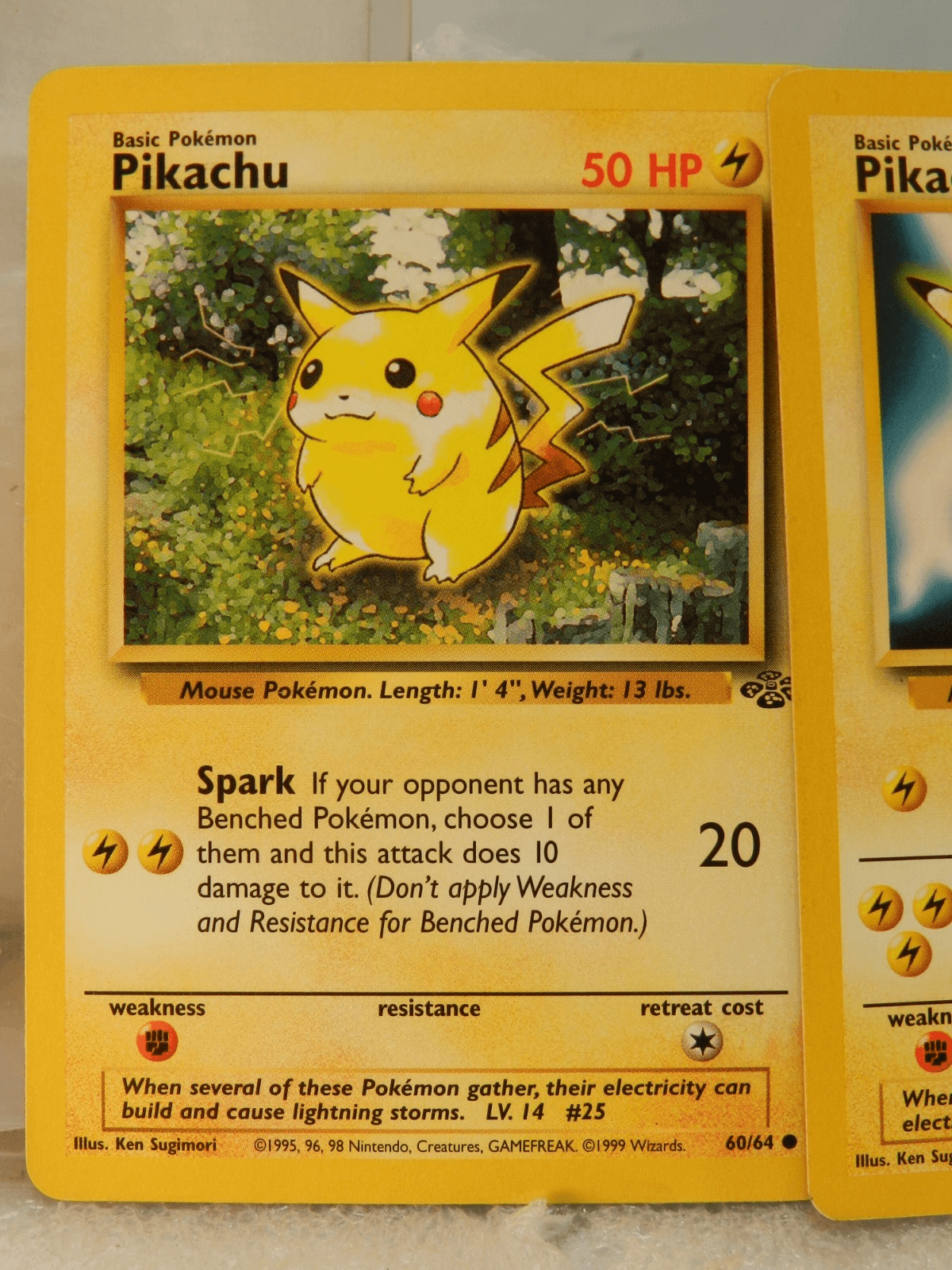 3 Vintage 1999 Pokémon Pikachu 60/64 #4 / Richu Cards 21/61 Near Mint (X77JJ) - Thumbnail 9