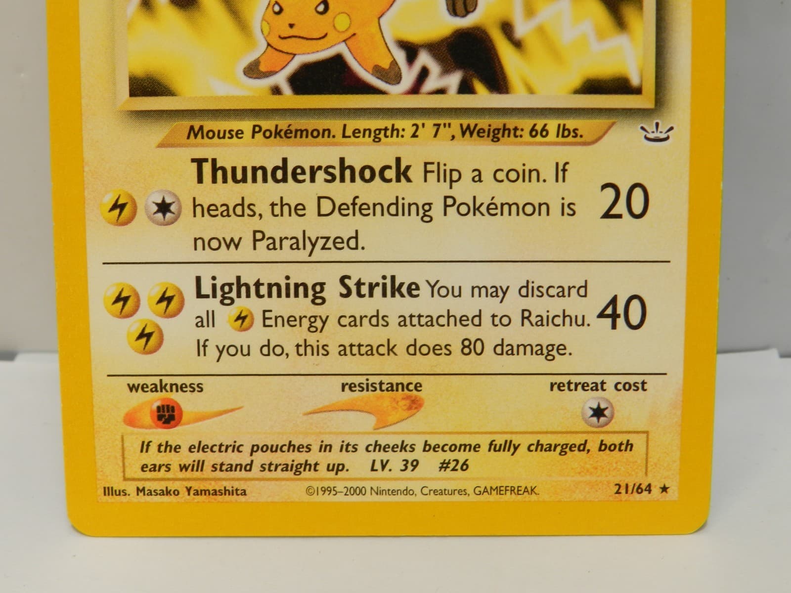 3 Vintage 1999 Pokémon Pikachu 60/64 #4 / Richu Cards 21/61 Near Mint (X77JJ) - Thumbnail 4