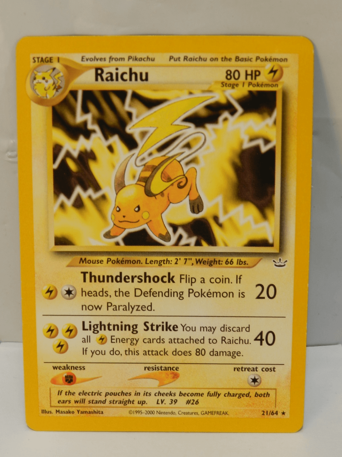 3 Vintage 1999 Pokémon Pikachu 60/64 #4 / Richu Cards 21/61 Near Mint (X77JJ) - Thumbnail 2