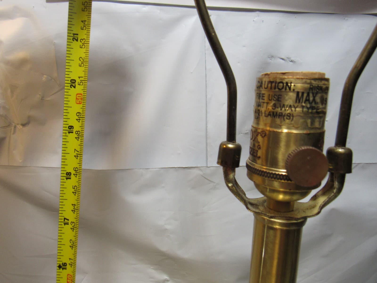 Rare LENOX QUOIZEL ATHENIAN TABLE LAMPS BRASS FINISH 30.5"H x 15"D 3 Way I75J - Thumbnail 13