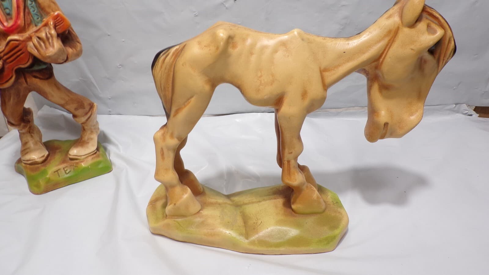 Vintage H.S. Anderson "Tex & Old Paint" Chalkwear Figures (N51J) - Thumbnail 13