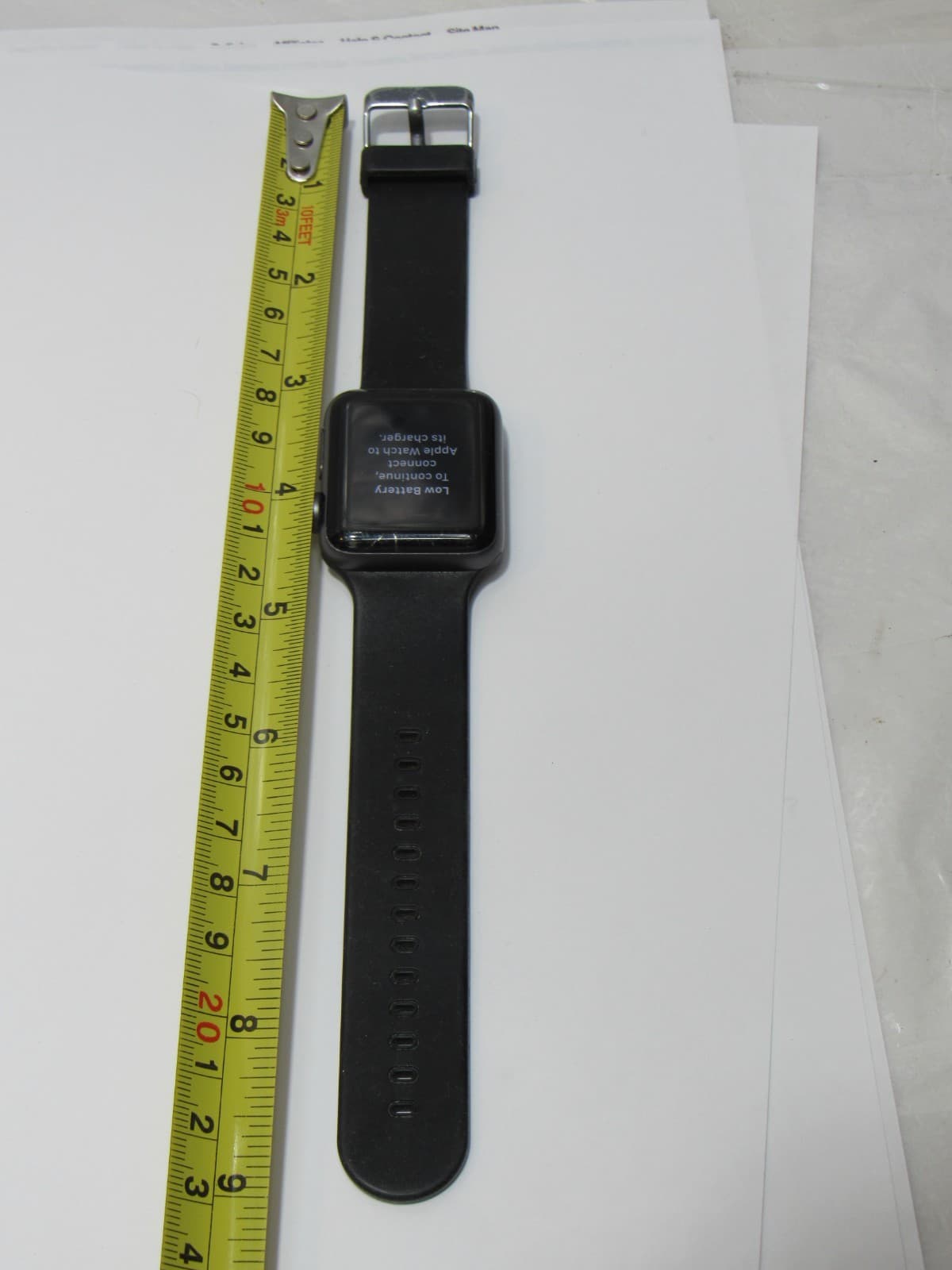 Apple Watch Series 2 Smartwatch 38mm Black Aluminum Case Black Band Working S17K - Thumbnail 9