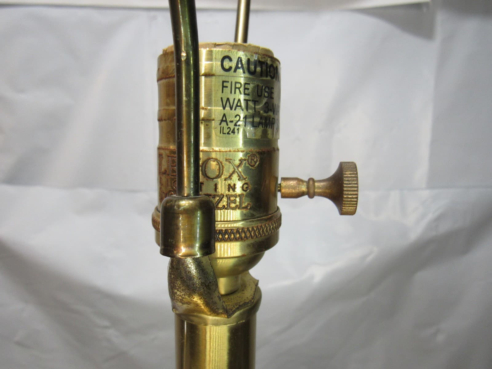 Rare LENOX QUOIZEL ATHENIAN TABLE LAMPS BRASS FINISH 30.5"H x 15"D 3 Way I75J - Thumbnail 12