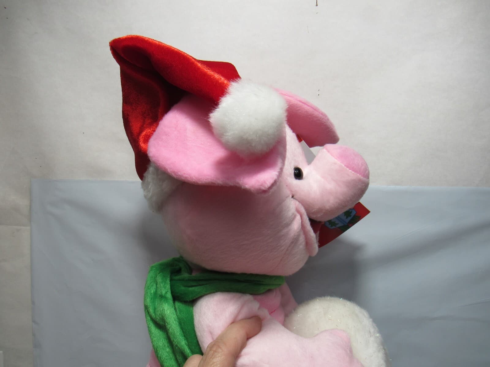 New 24" Disney Holiday Christmas Piglet On A Tree Stump Indoor Decoration (L75M) - Thumbnail 7