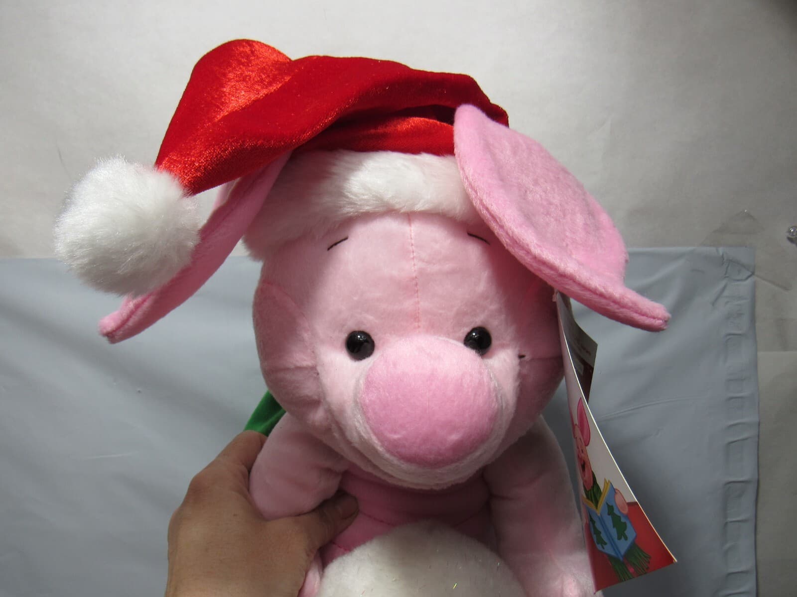 New 24" Disney Holiday Christmas Piglet On A Tree Stump Indoor Decoration (L75M) - Thumbnail 3