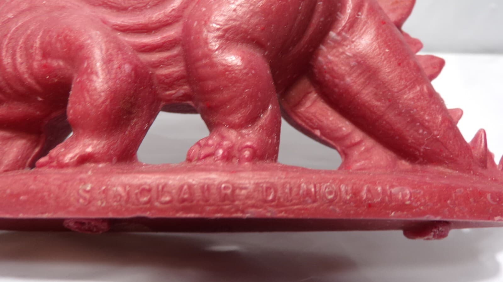 60's Mold-A-Rama Sinclair Dinosaur Stegosaurus Sinclair Oil (N66J) - Thumbnail 3