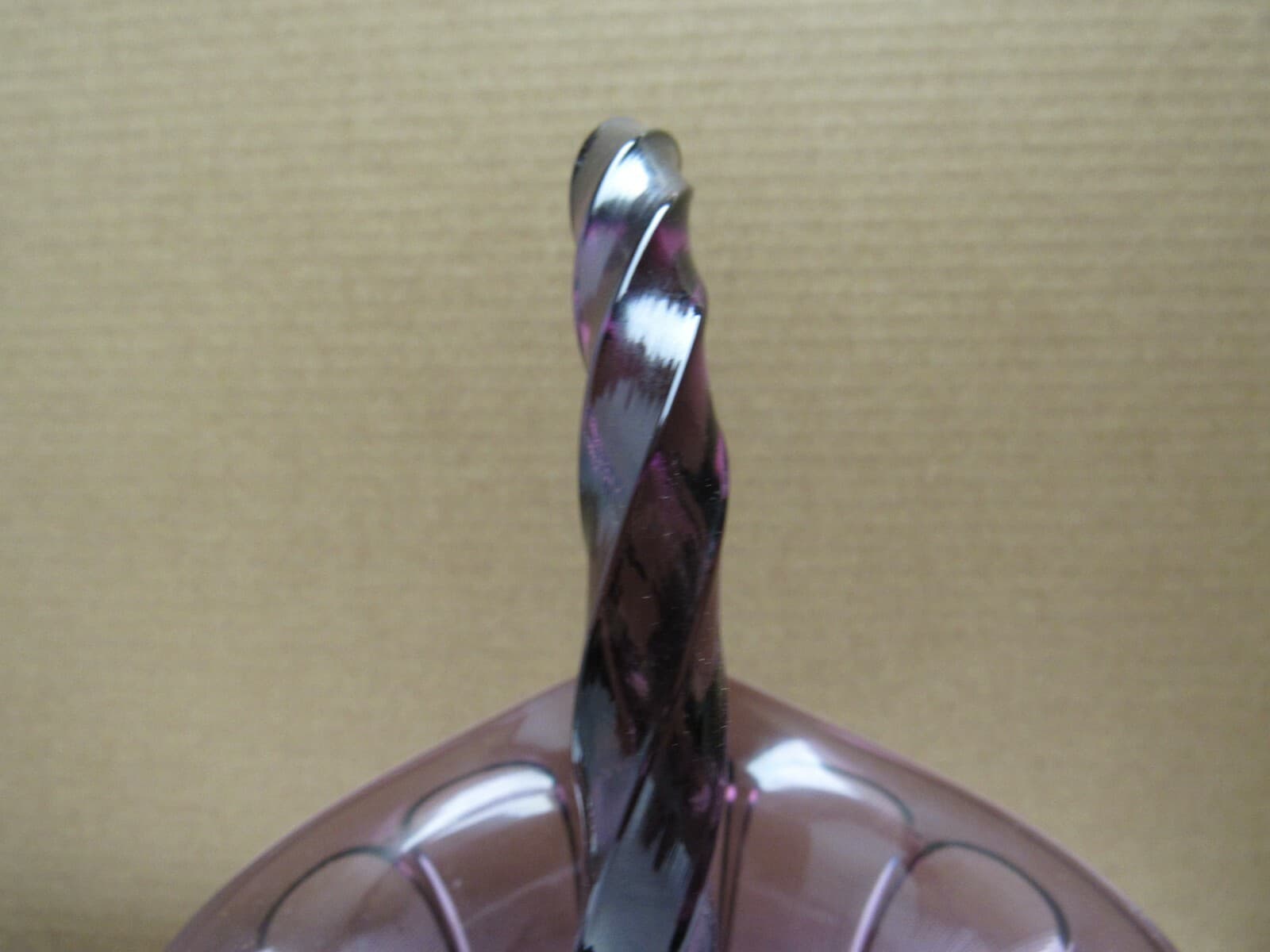 Fenton Amethyst Purple 11" Basket - Thumbnail 4
