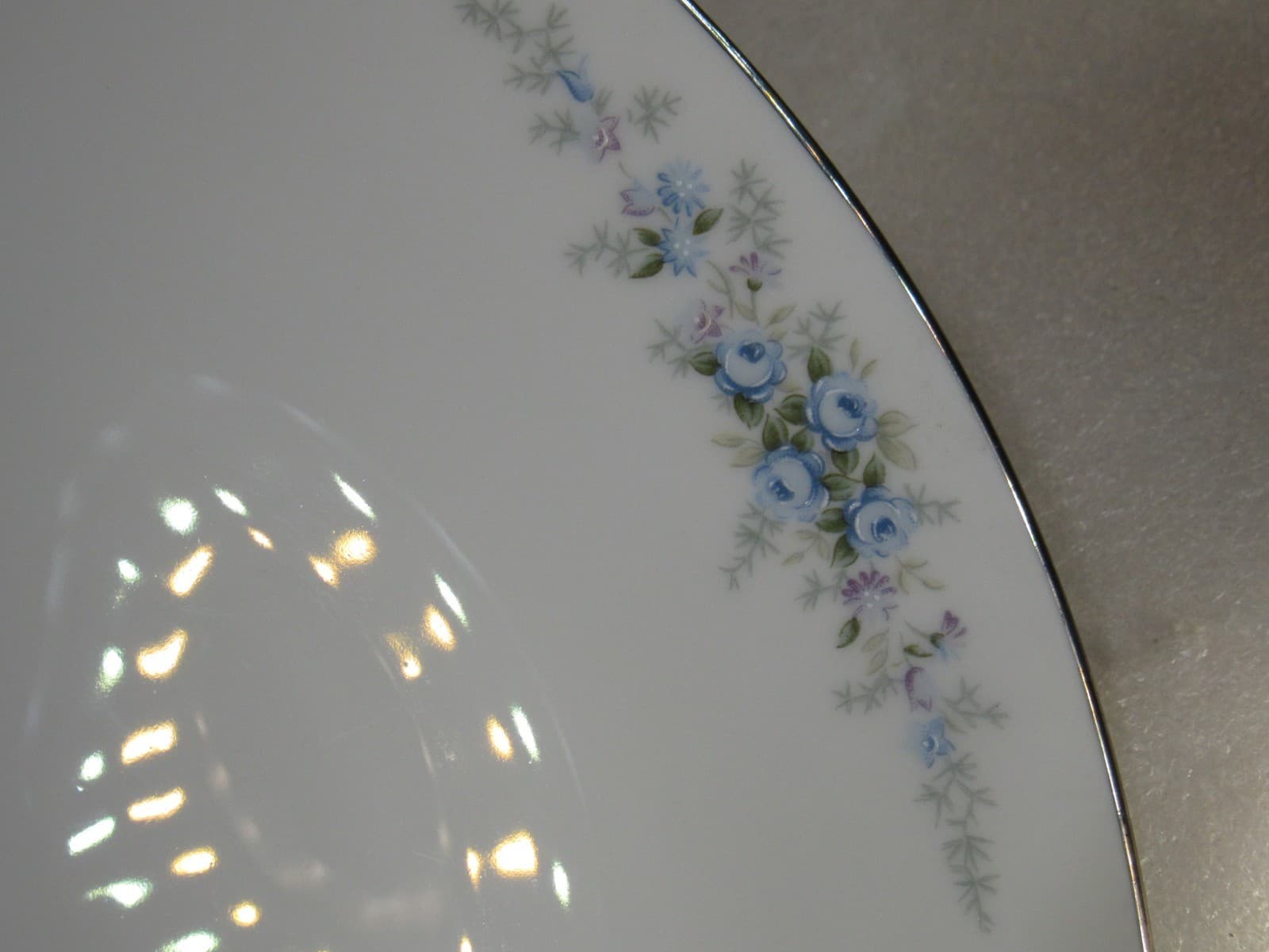 Retired NORITAKE ROSEBERRY 6241 Japan 6pc Place Setting Floral Print (X82K) - Thumbnail 5