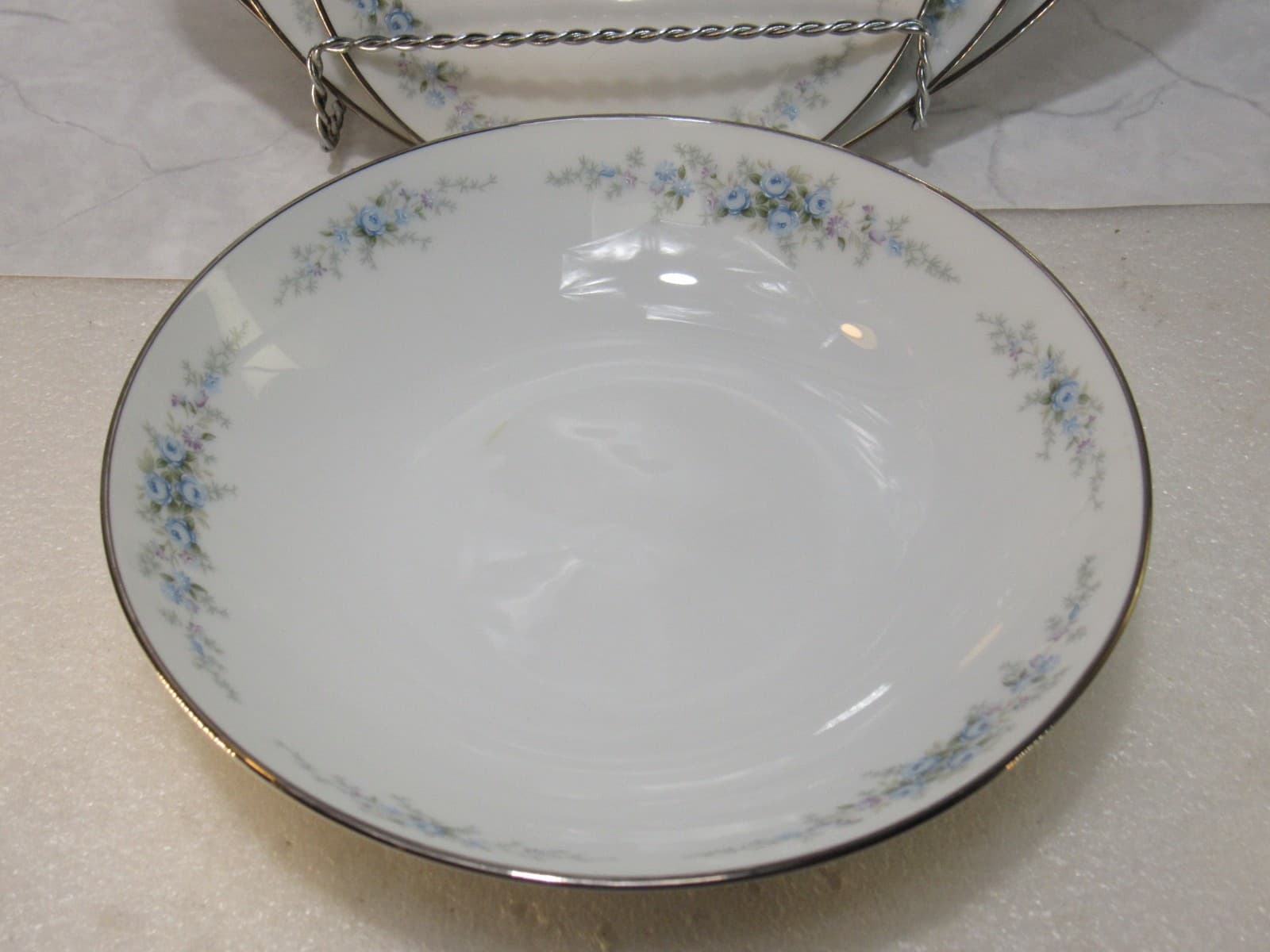 Retired NORITAKE ROSEBERRY 6241 Japan 4pc Place Setting Floral Print (X87K) - Thumbnail 6
