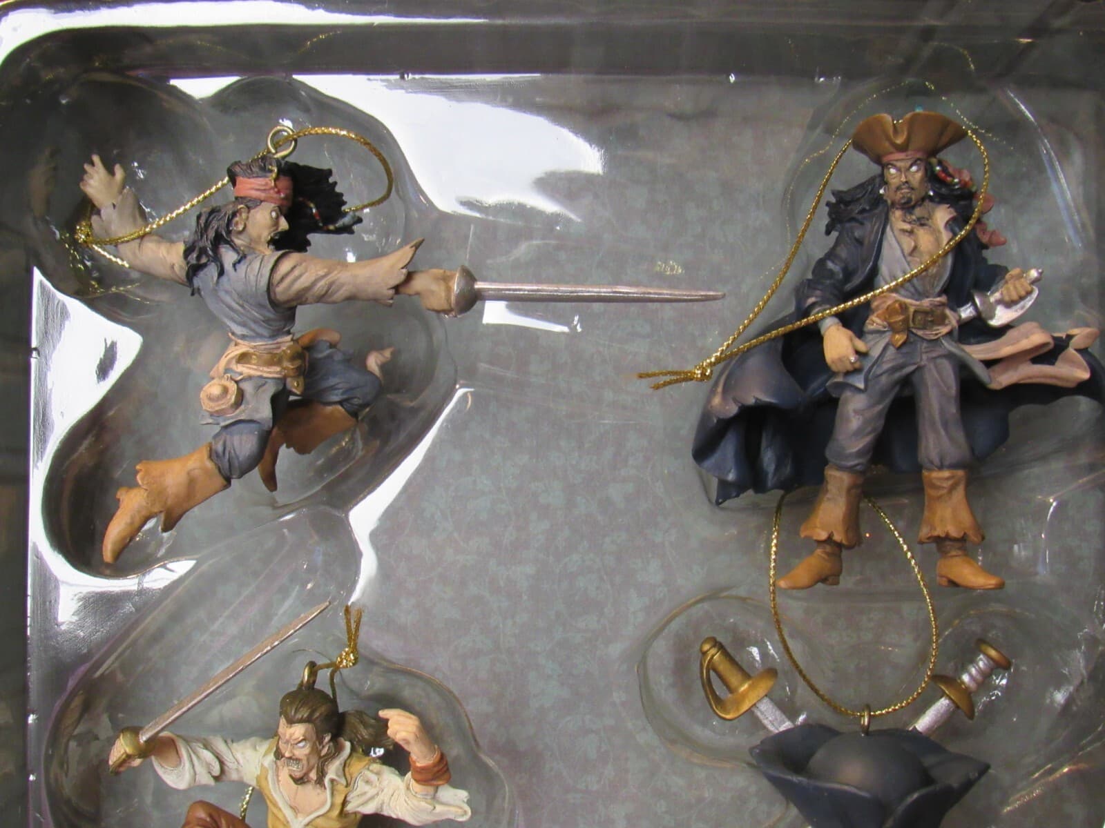 Disney Pirates of the Caribbean Storybook Ornaments Set of 6 L72M - Thumbnail 4