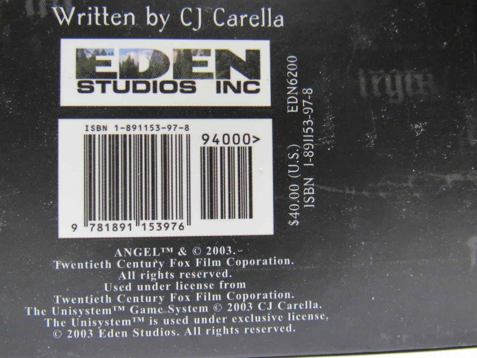ANGEL COREBOOK ROLE PLAYING GAME Hardcover - Thumbnail 4