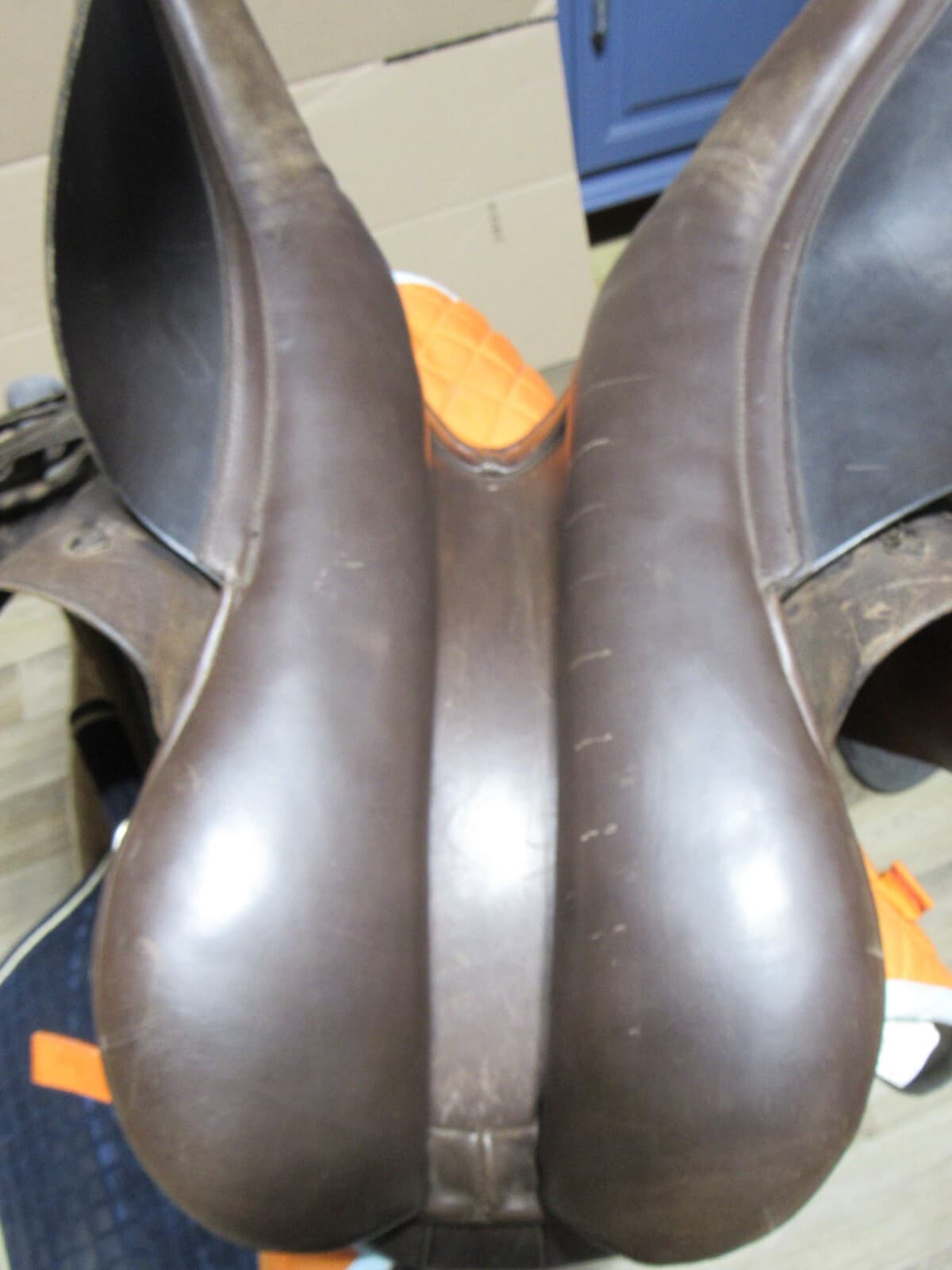 Ainsley Pro National Cross Country Event Saddle 17” Brown w/ 4 Saddle Pads J26M - Thumbnail 11