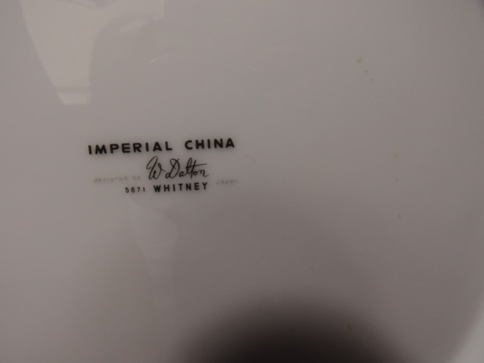 Imperial China Whitney 5671 6 pc Place Setting Dinnerware Set Gray/White (P24M) - Thumbnail 3