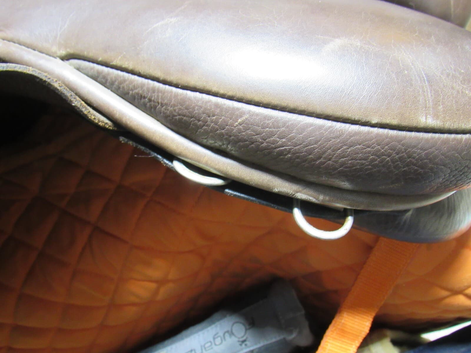 Ainsley Pro National Cross Country Event Saddle 17” Brown w/ 4 Saddle Pads J26M - Thumbnail 13