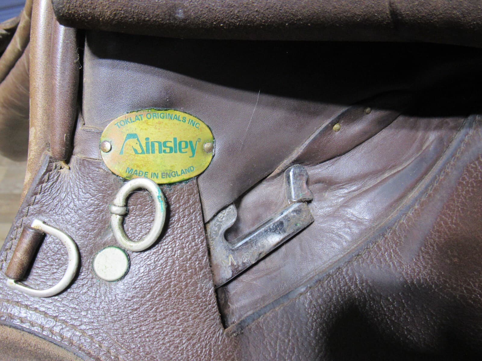 Ainsley Pro National Cross Country Event Saddle 17” Brown w/ 4 Saddle Pads J26M - Thumbnail 6