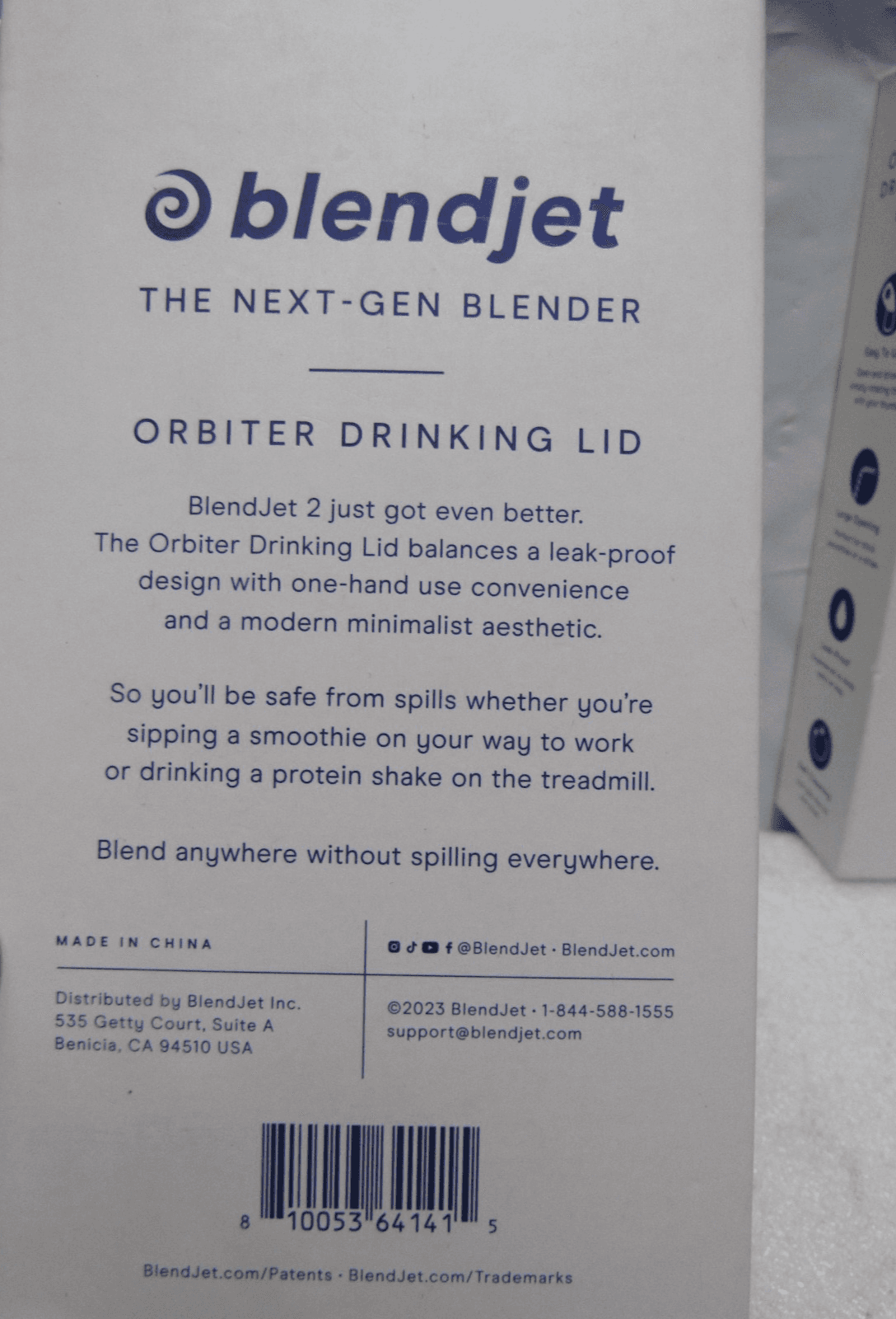 3 Blendjet - BlendJet 2 Orbiter Drinking Lid, Leak-Proof (I81J) - Thumbnail 5