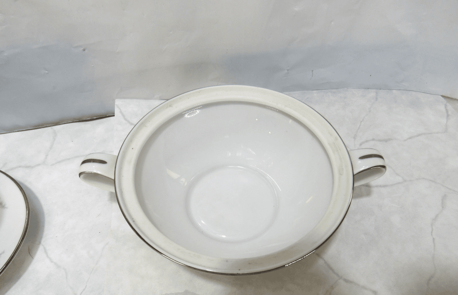3Pc Retired NORITAKE ROSEBERRY 6241 Japan - Gravy Boat / Creamer / Sugar X86K - Thumbnail 11