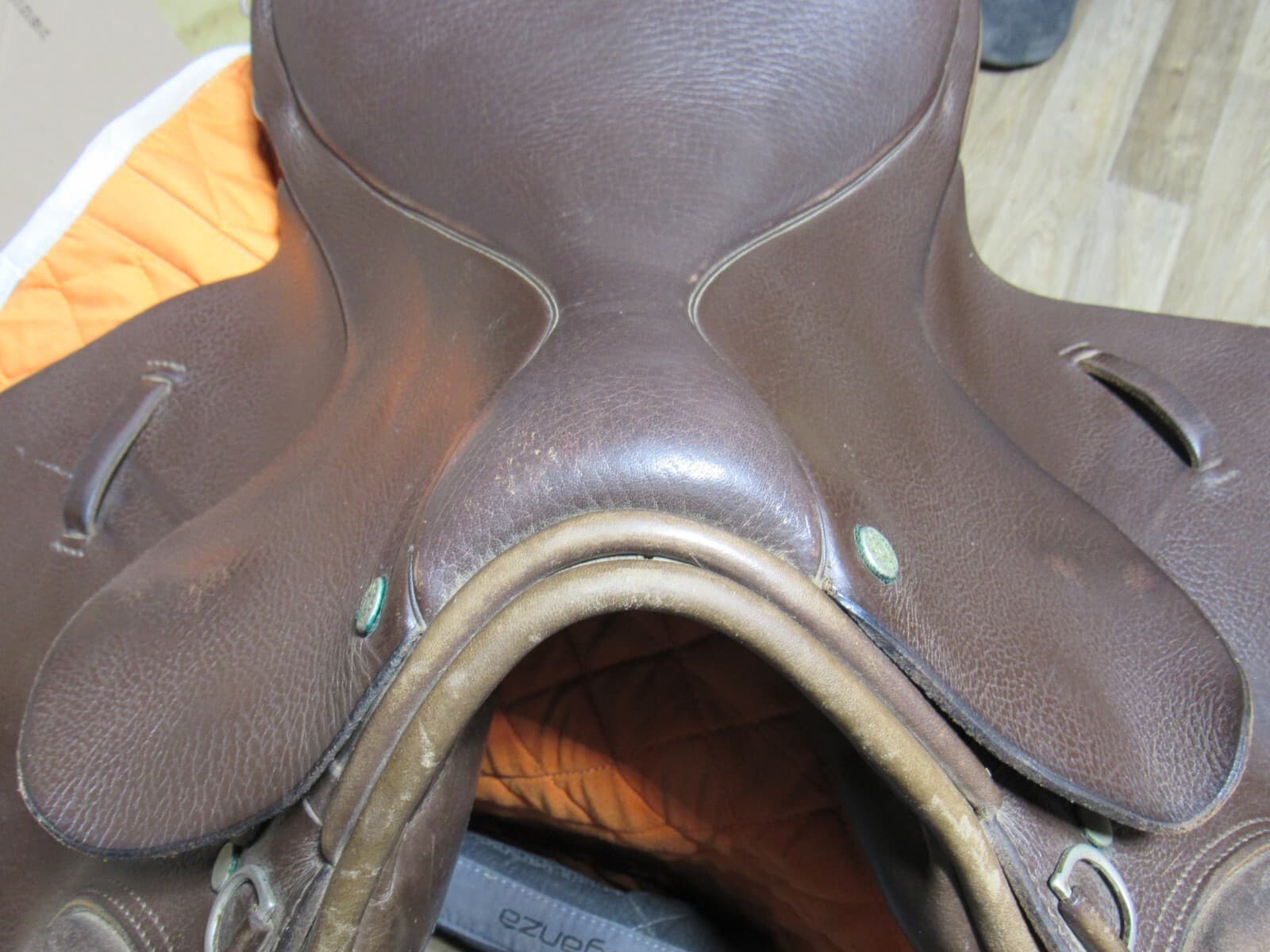 Ainsley Pro National Cross Country Event Saddle 17” Brown w/ 4 Saddle Pads J26M - Thumbnail 9