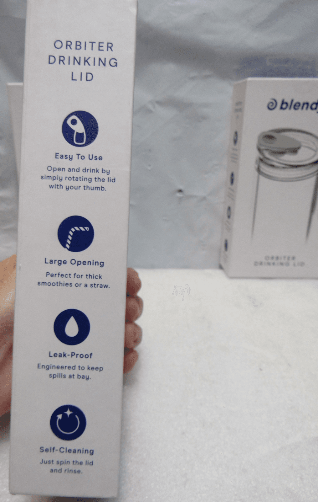 3 Blendjet - BlendJet 2 Orbiter Drinking Lid, Leak-Proof (I81J) - Thumbnail 7