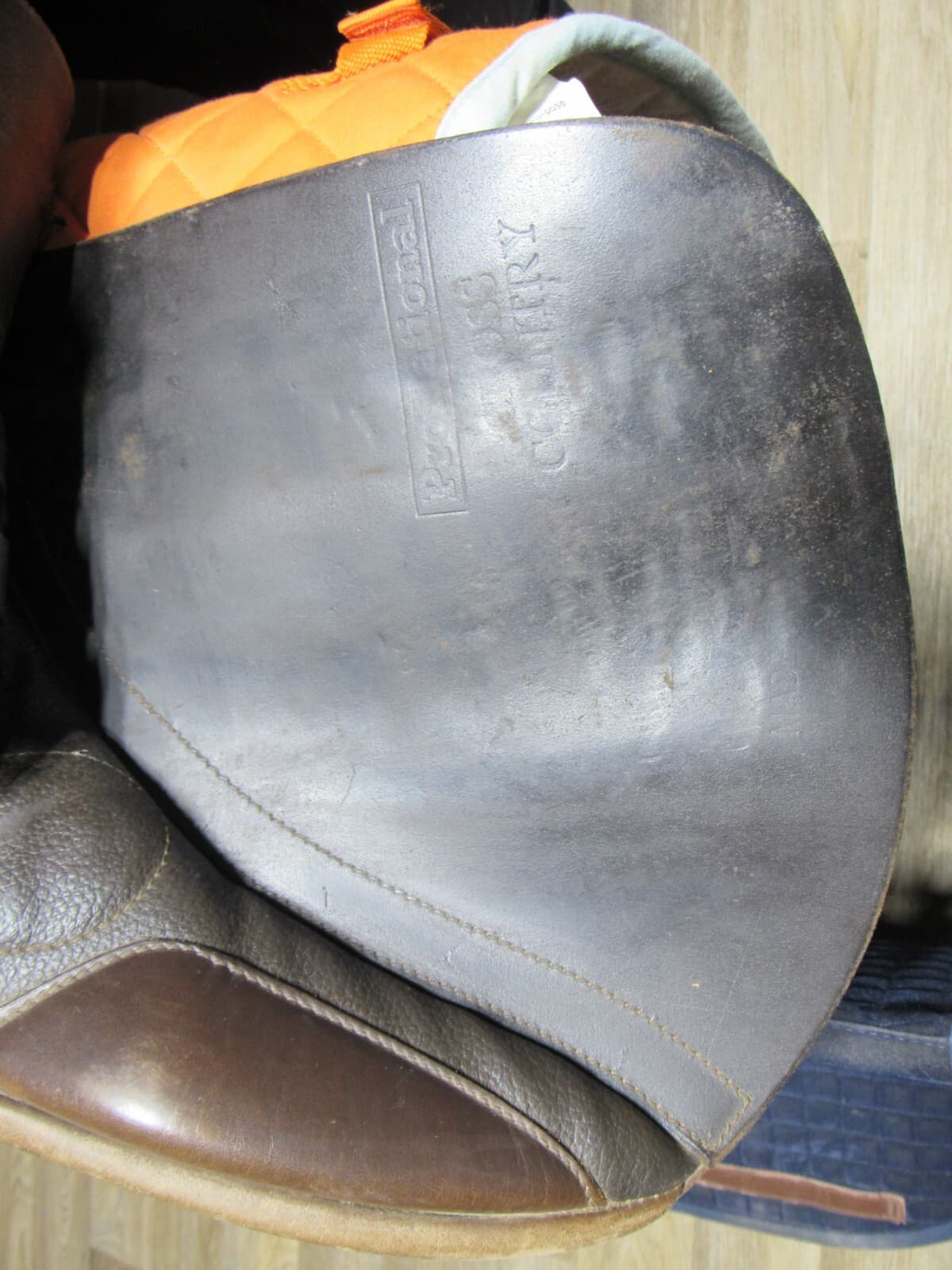Ainsley Pro National Cross Country Event Saddle 17” Brown w/ 4 Saddle Pads J26M - Thumbnail 8