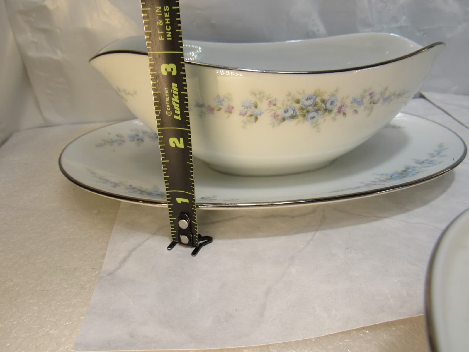 3Pc Retired NORITAKE ROSEBERRY 6241 Japan - Gravy Boat / Creamer / Sugar X86K - Thumbnail 19