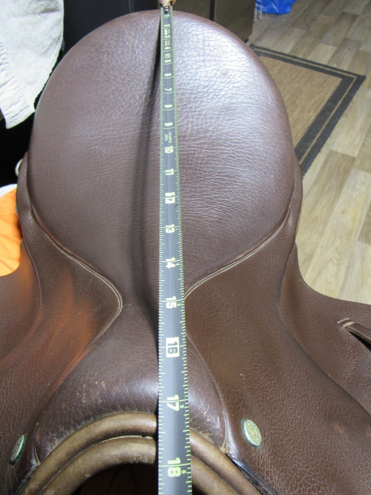 Ainsley Pro National Cross Country Event Saddle 17” Brown w/ 4 Saddle Pads J26M - Thumbnail 10