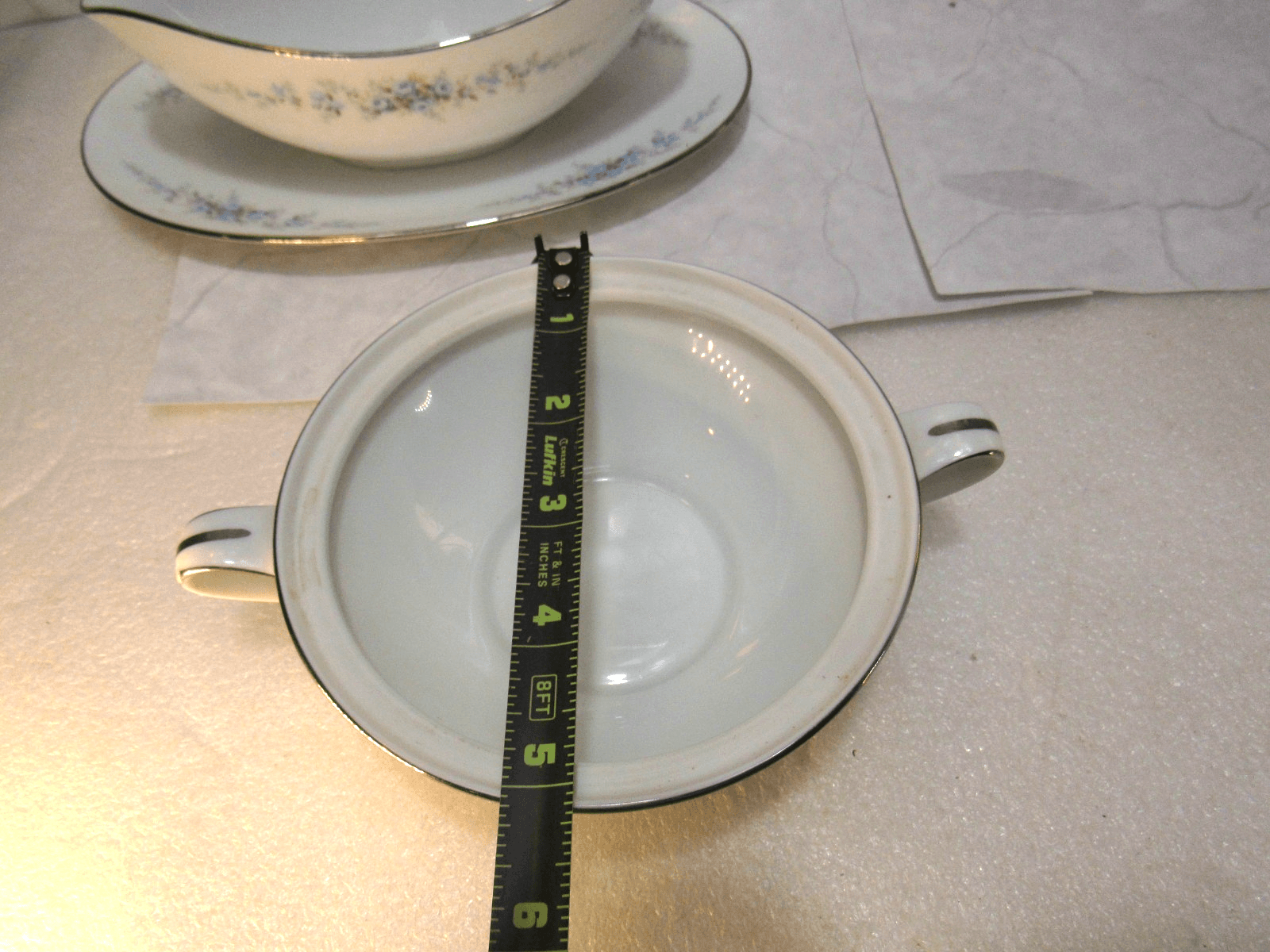 3Pc Retired NORITAKE ROSEBERRY 6241 Japan - Gravy Boat / Creamer / Sugar X86K - Thumbnail 14