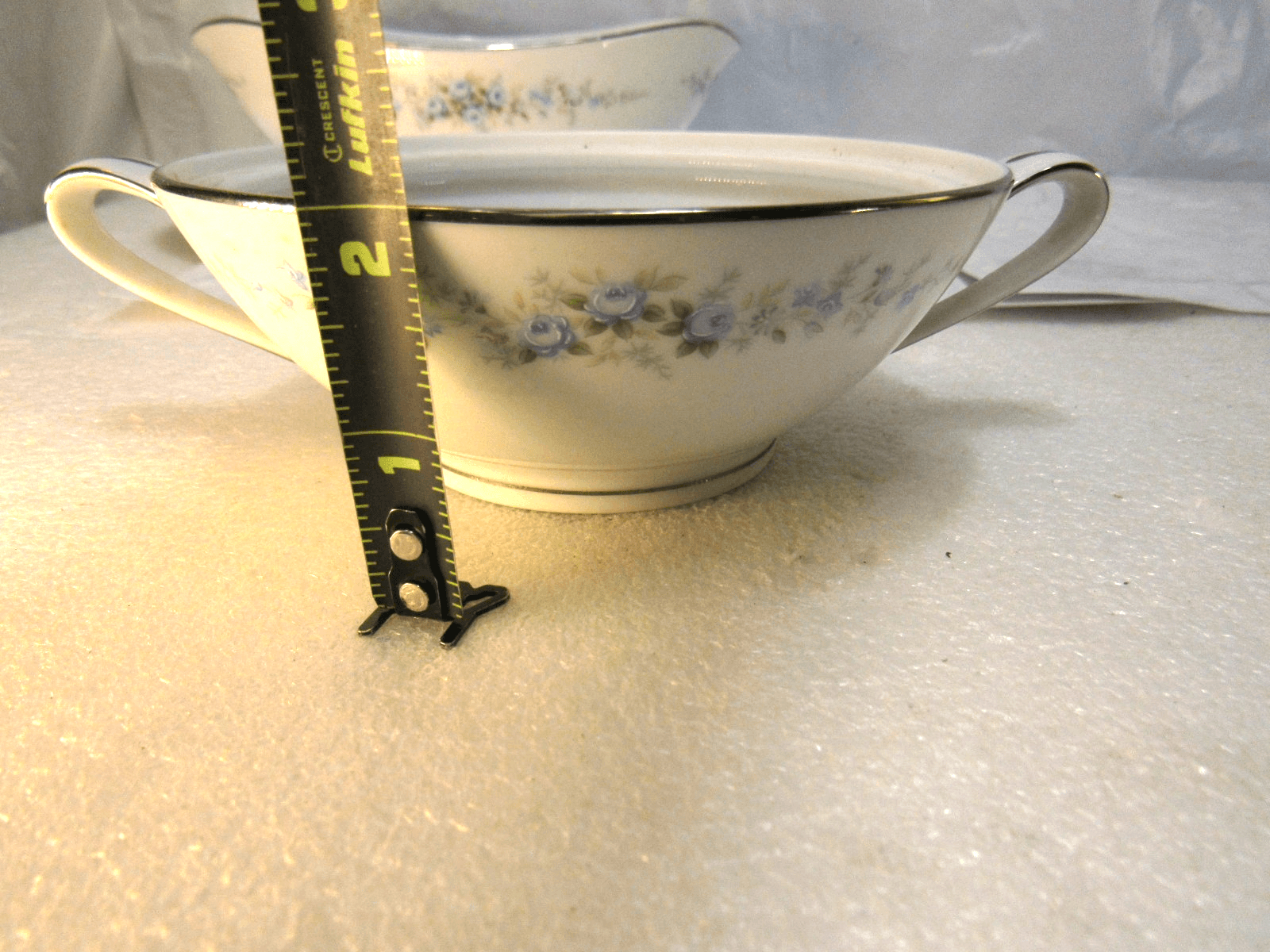 3Pc Retired NORITAKE ROSEBERRY 6241 Japan - Gravy Boat / Creamer / Sugar X86K - Thumbnail 15