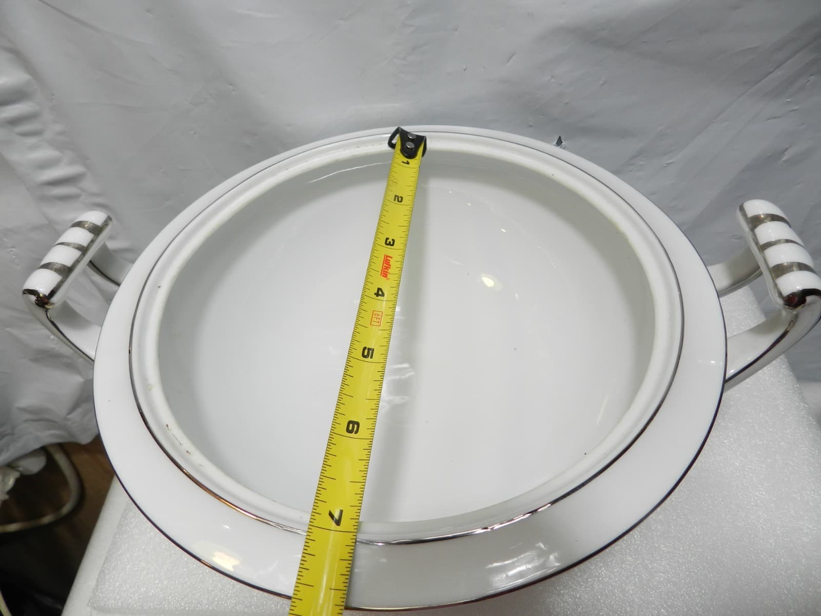 Vintage Valmont China Covered Serving Tureen Royal Wheat 1950's Japan (H17J) - Thumbnail 7