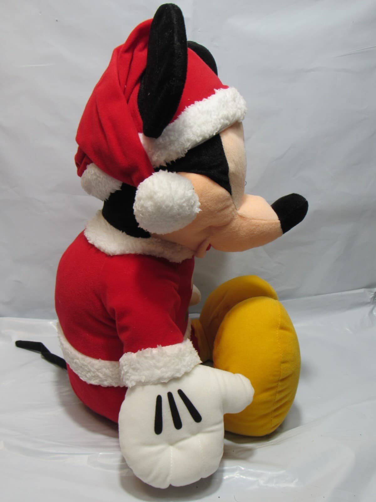 90's Mickey Mouse Santa Claus Plush Disney 18" Christmas Holiday NEW w Tags L78M - Thumbnail 3