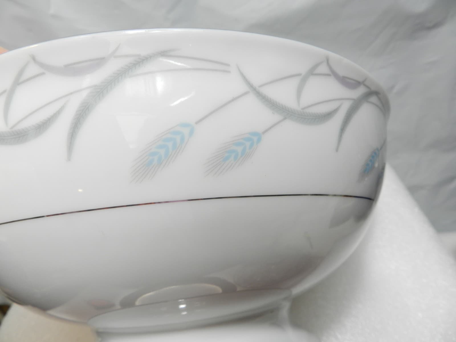 Vintage Valmont China Covered Serving Tureen Royal Wheat 1950's Japan (H17J) - Thumbnail 9