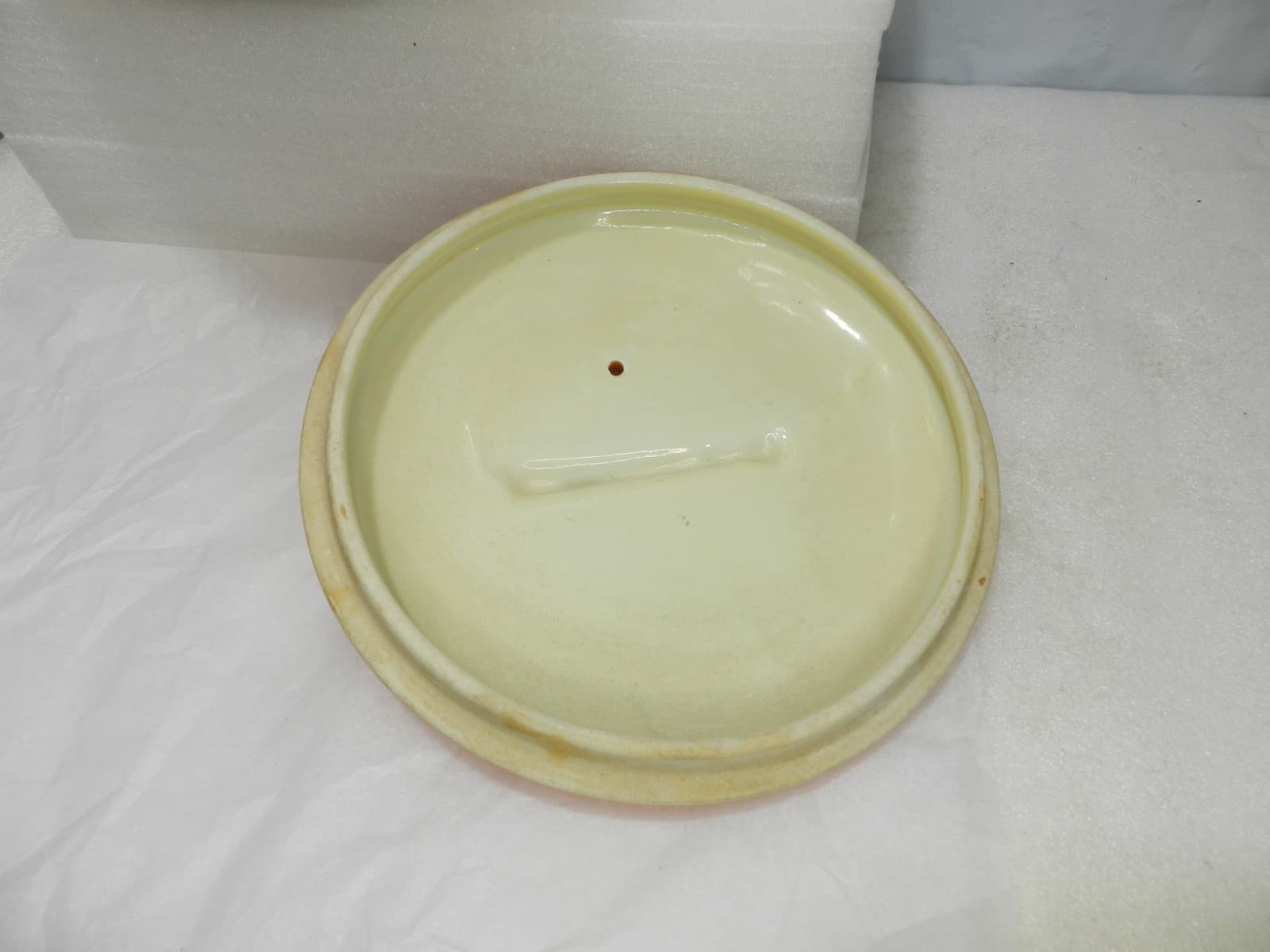 Vintage Hall's Ceramic Porcelain Casserole - Sun Dial - Orange - 11"W x 5"H H18S - Thumbnail 6