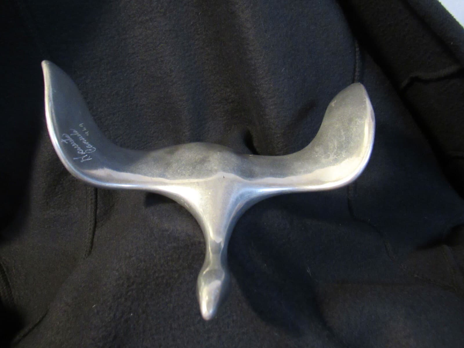 Hoselton Canada Aluminum Flying CANADIAN GOOSE Sculpture Signed Numbered W41S - Thumbnail 4