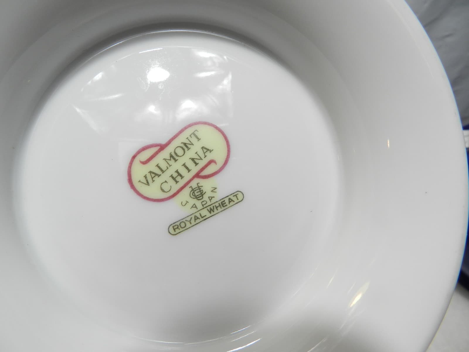 Vintage Valmont China Covered Serving Tureen Royal Wheat 1950's Japan (H17J) - Thumbnail 6