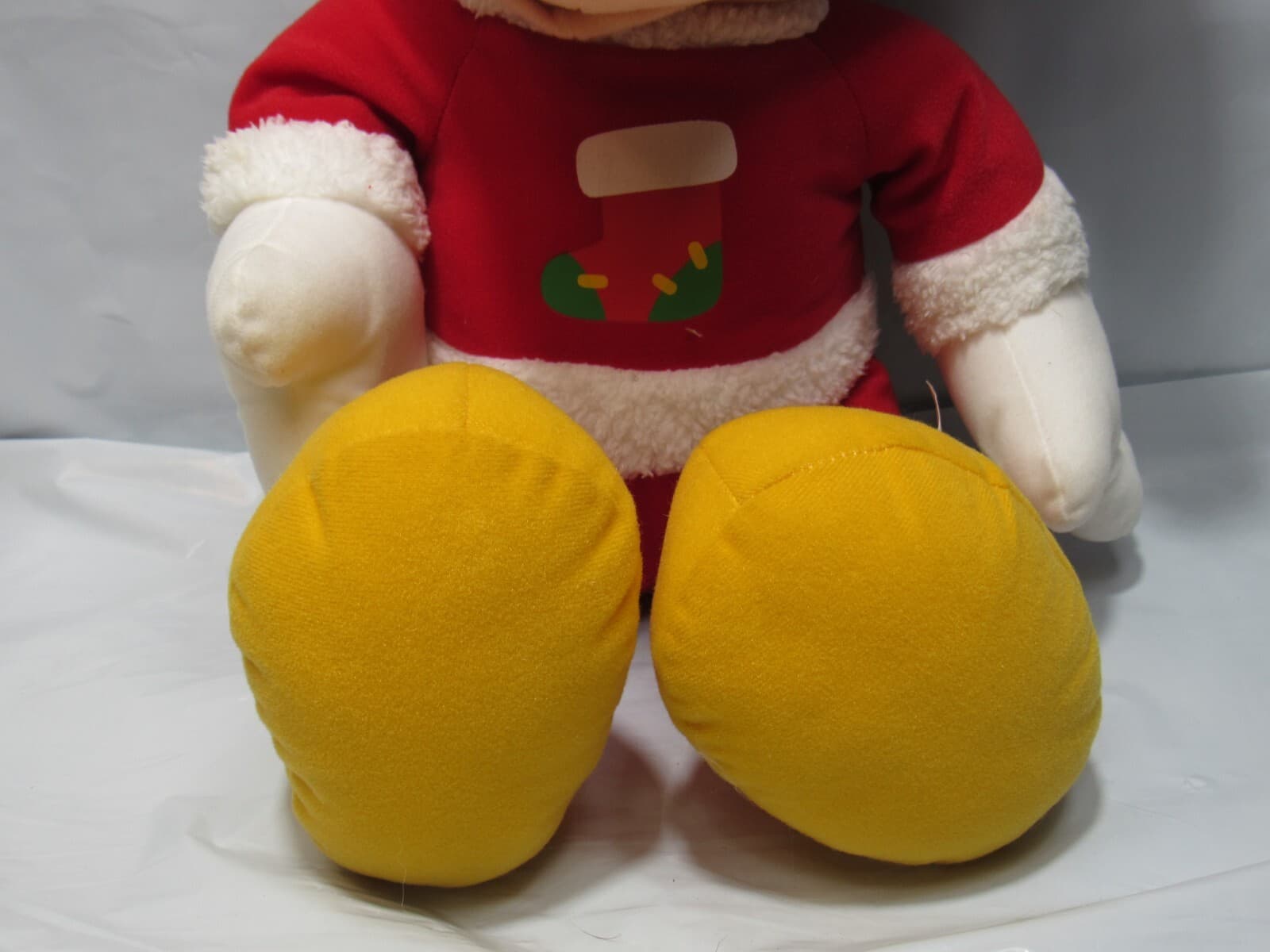 90's Mickey Mouse Santa Claus Plush Disney 18" Christmas Holiday NEW w Tags L78M - Thumbnail 2