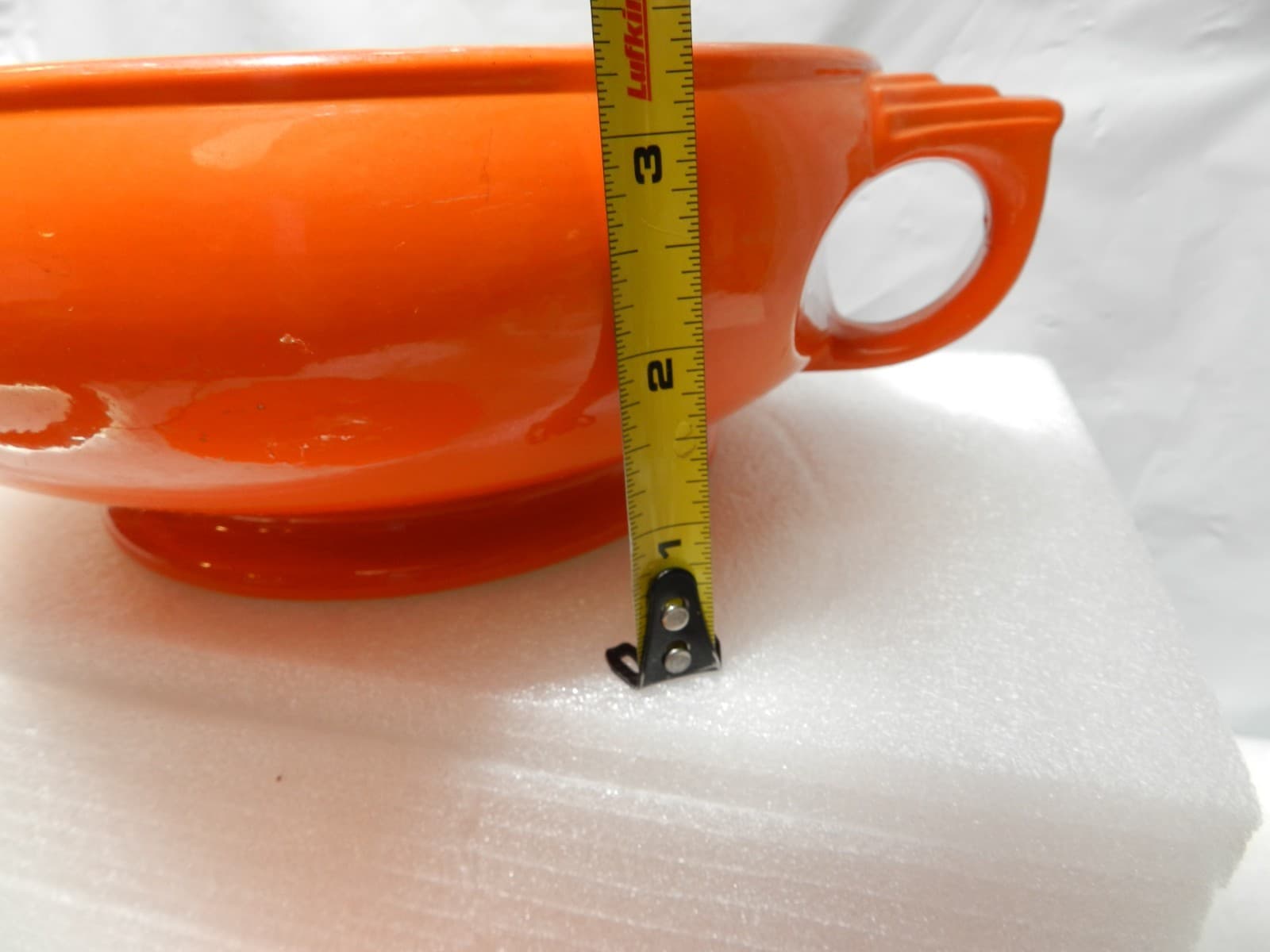 Vintage Hall's Ceramic Porcelain Casserole - Sun Dial - Orange - 11"W x 5"H H18S - Thumbnail 10