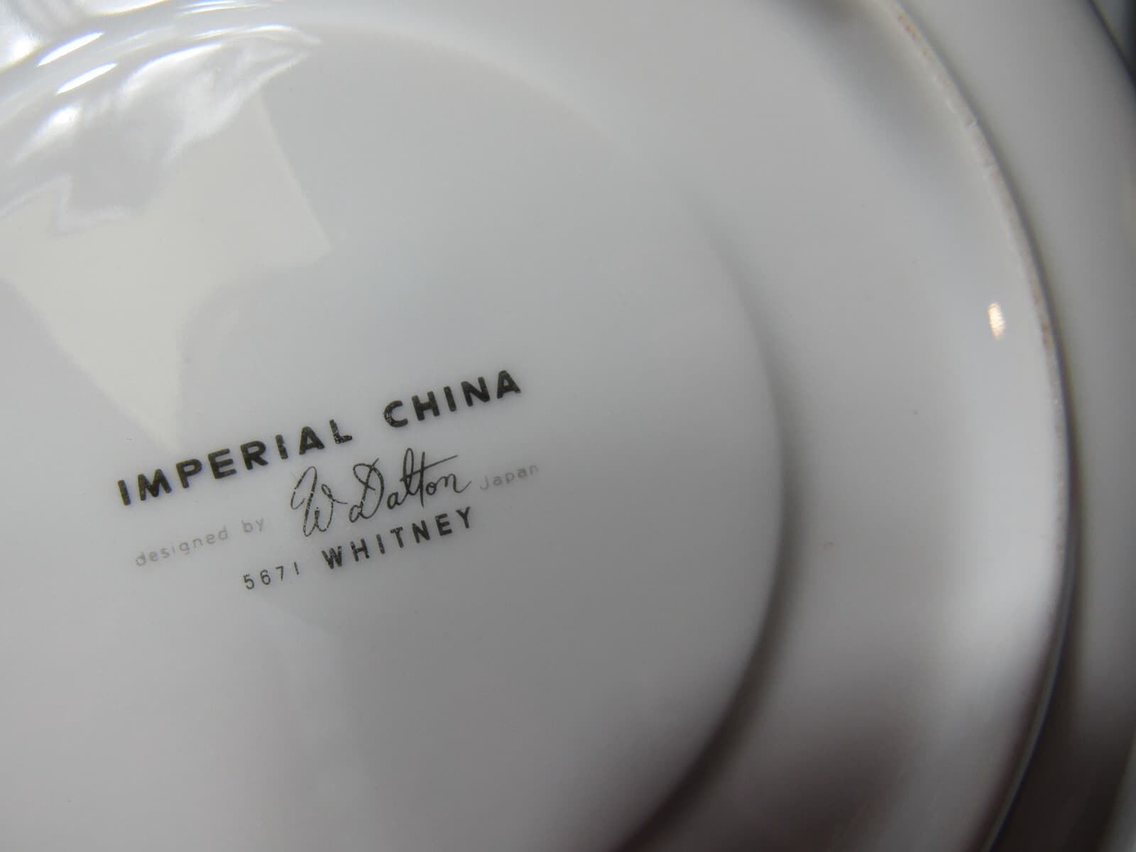 Imperial China Whitney 5671 5 pc Place Setting Dinnerware Set Gray/White (P25M) - Thumbnail 8