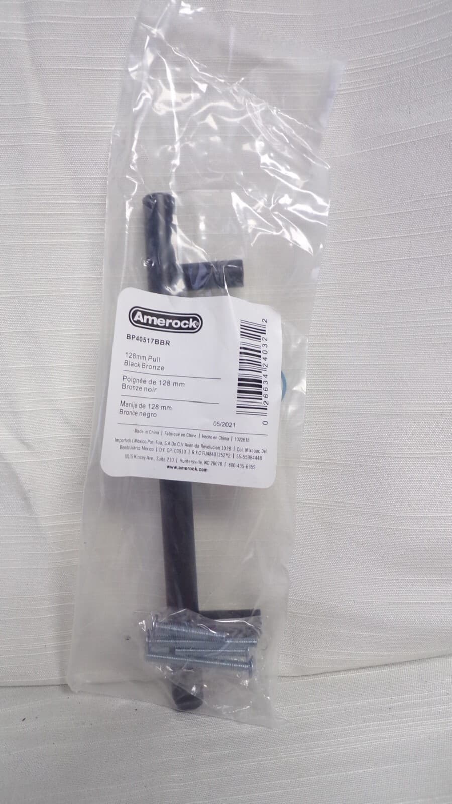 Lot Of 10 Amerock BP40517BBR Bar Pulls 5" Centers Cabinet Drawer Pull Black (K) - Thumbnail 2