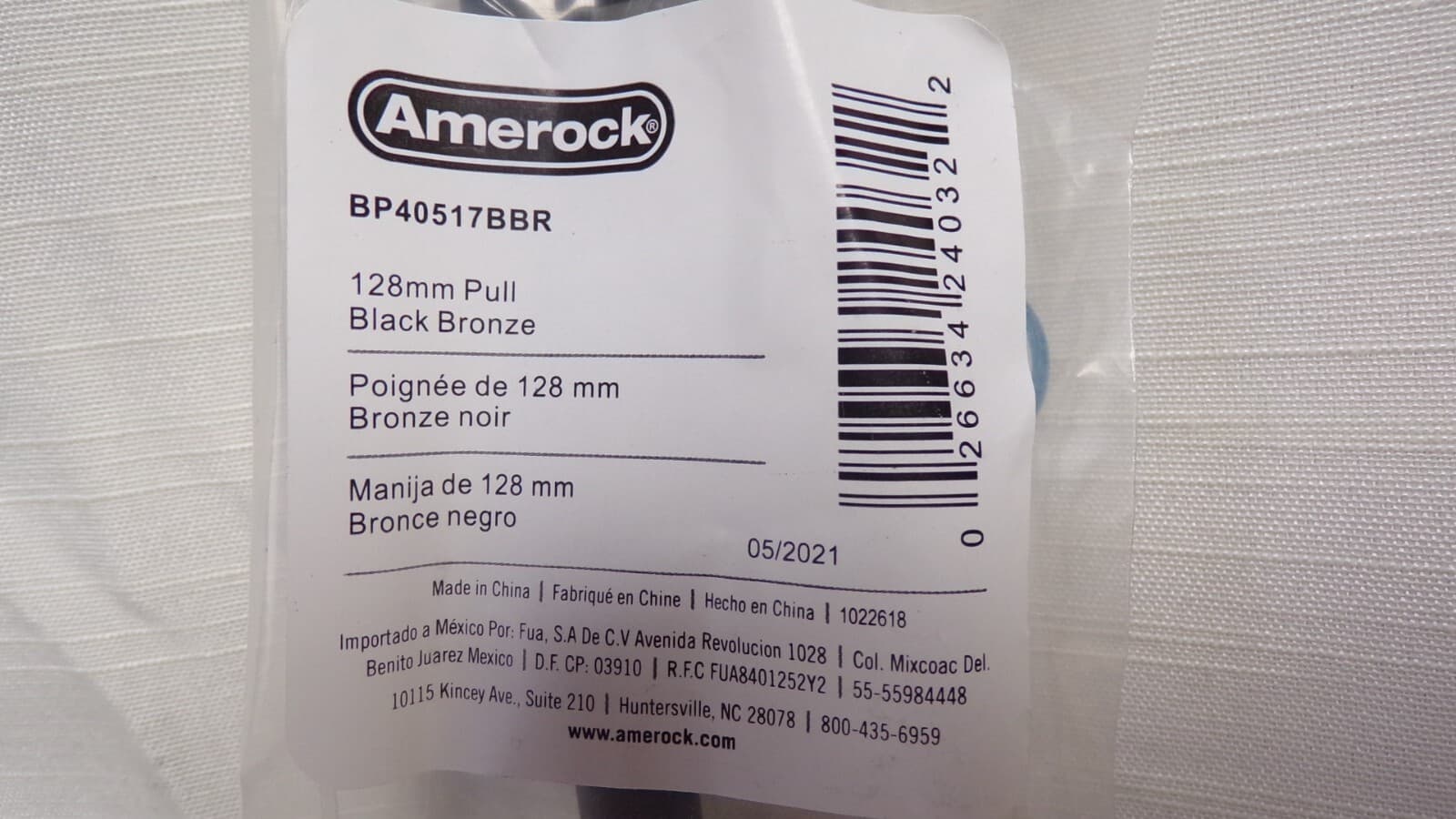 Lot Of 10 Amerock BP40517BBR Bar Pulls 5" Centers Cabinet Drawer Pull Black (K) - Thumbnail 3