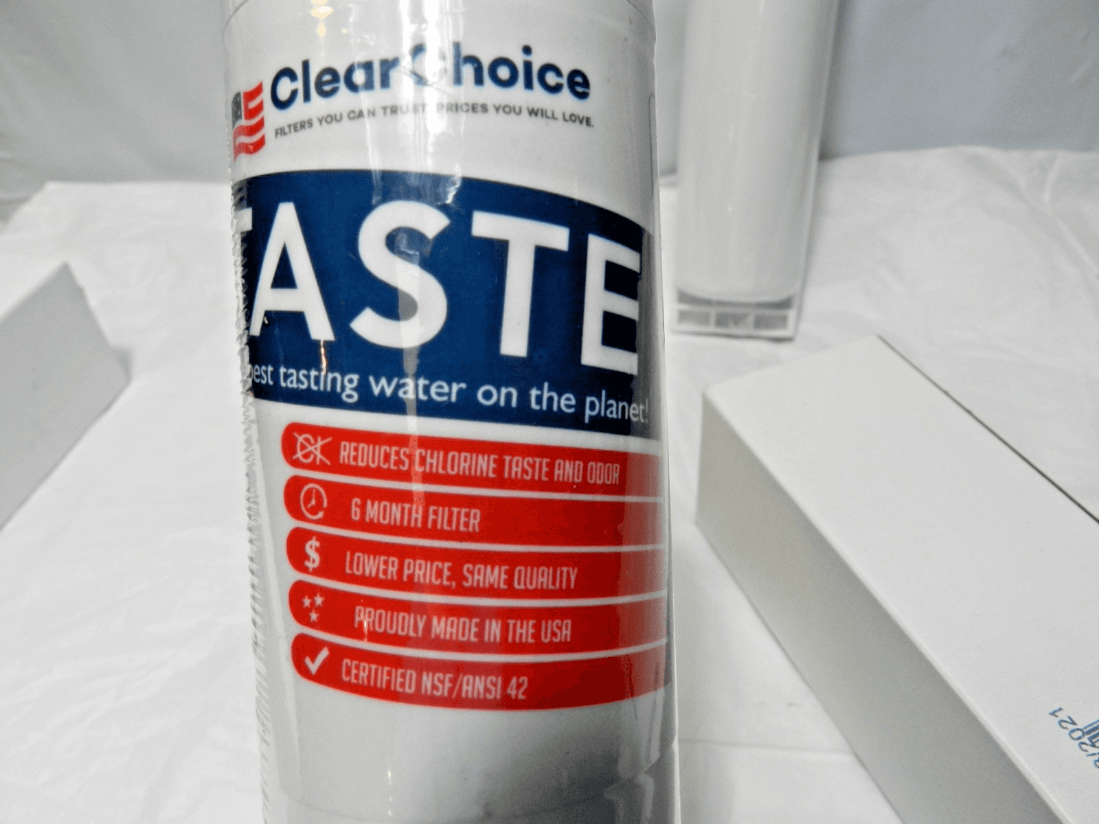 (2) Clear Choice CLCH100 Refrigerator Water Filters NEW Sealed Whirlpool (M24J) - Thumbnail 2